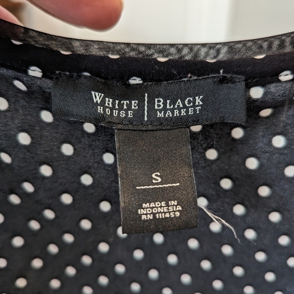 White House, Black Market ruffled top, size small - Picture 2 of 5